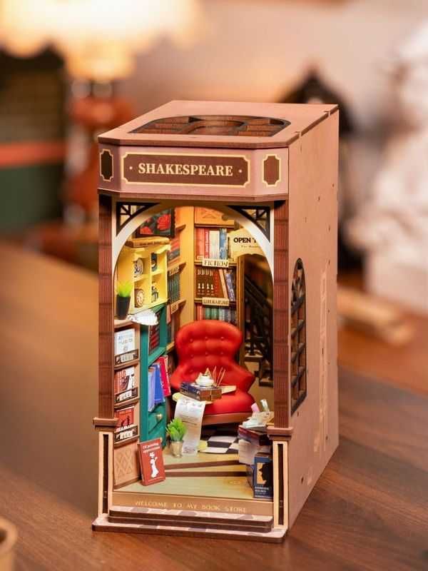 Кътче за книги: Bookstore – DIY комплект, идеален за декор, LED