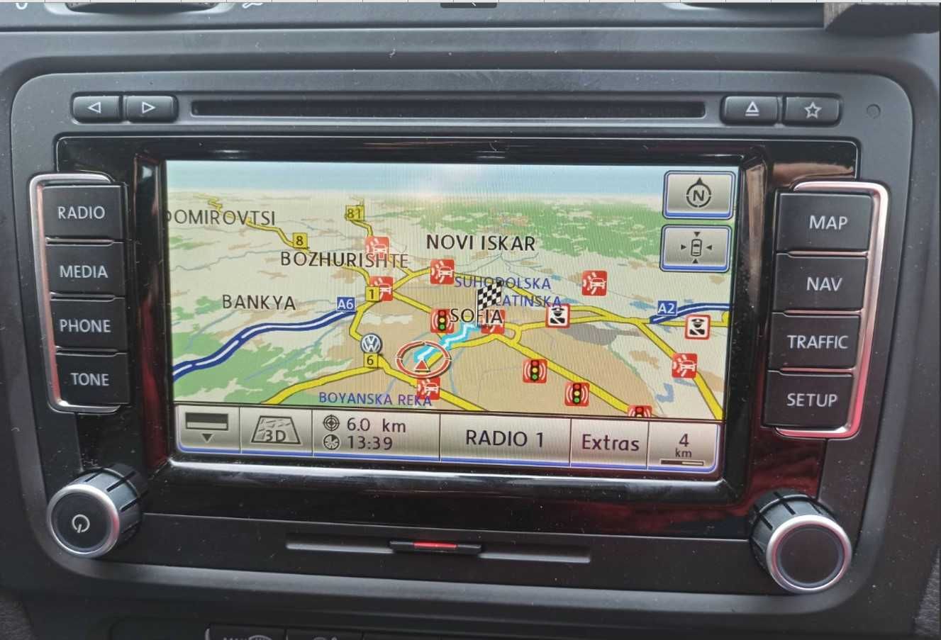 2020 Карти за навигация за Volkswagen RNS510 Фолксваген камери 2023 VW