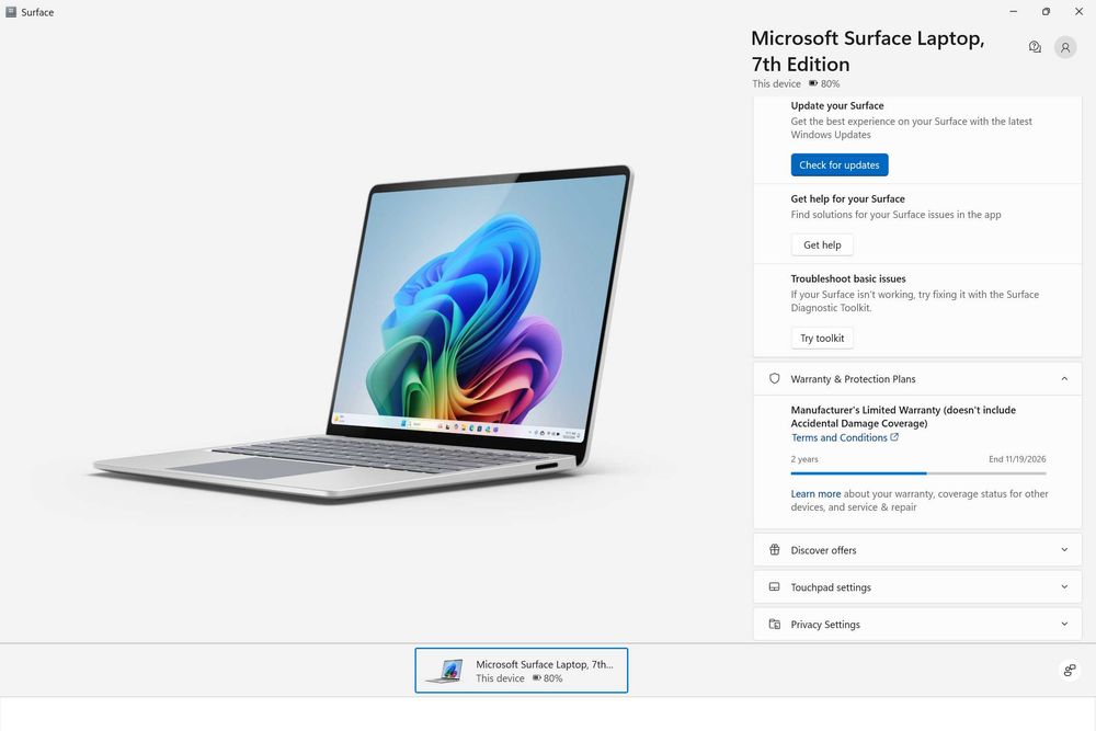 Laptop Microsoft Surface Laptop 7th Edition, 13" (Snapdragon)