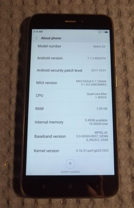 Смартфон 5", Xiaomi Redmi 5A, 2GB/16GB