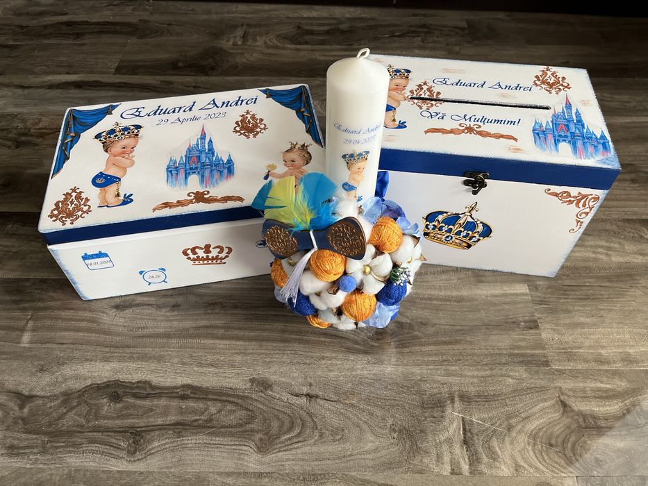 Cutie trusou/Lumanare botez