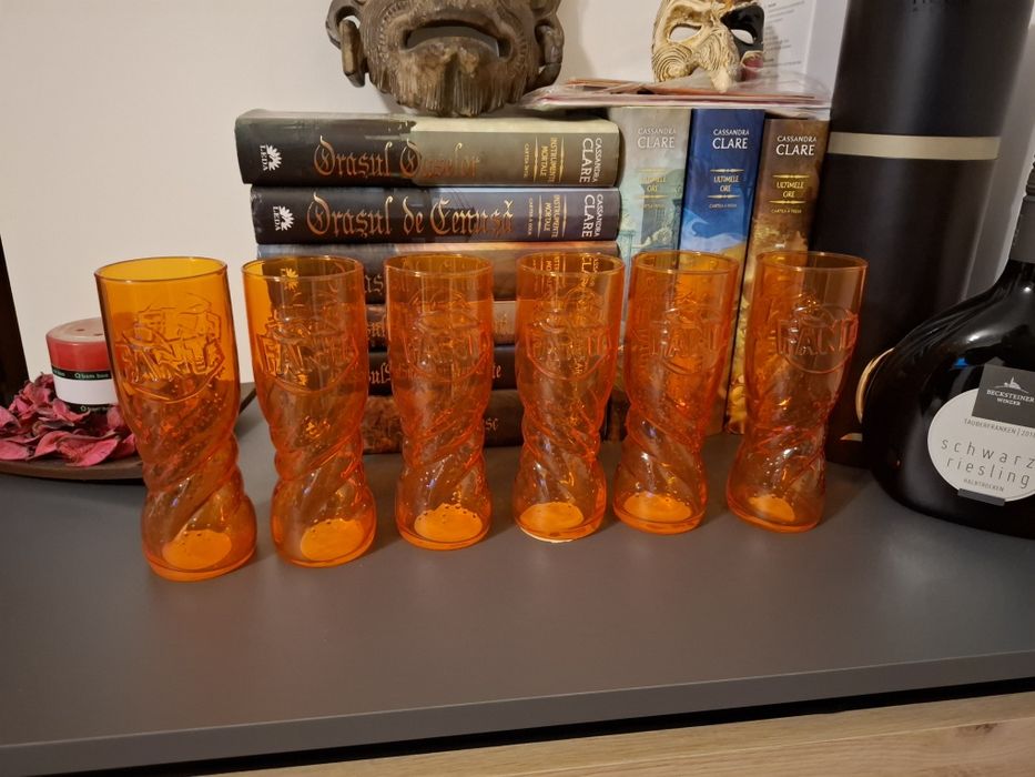 Pahare Fanta portocalii