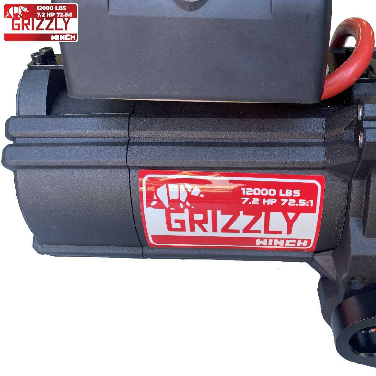 Troliu Grizzly Winch 12000lbs (5454kg) Raport 72.5:1 cu sufa sintetica