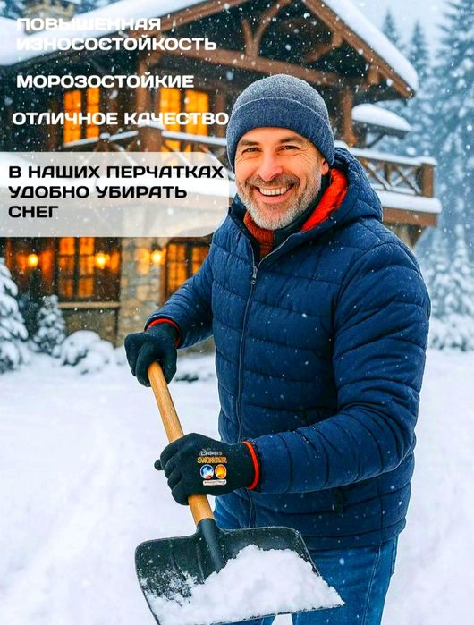 Перчатки водонепроницаемые до -30 градусов для рыбалки, охота, работа