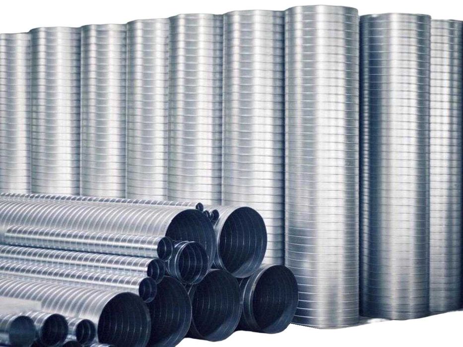 Воздуховод спирально-навивной из оцинкованной стали