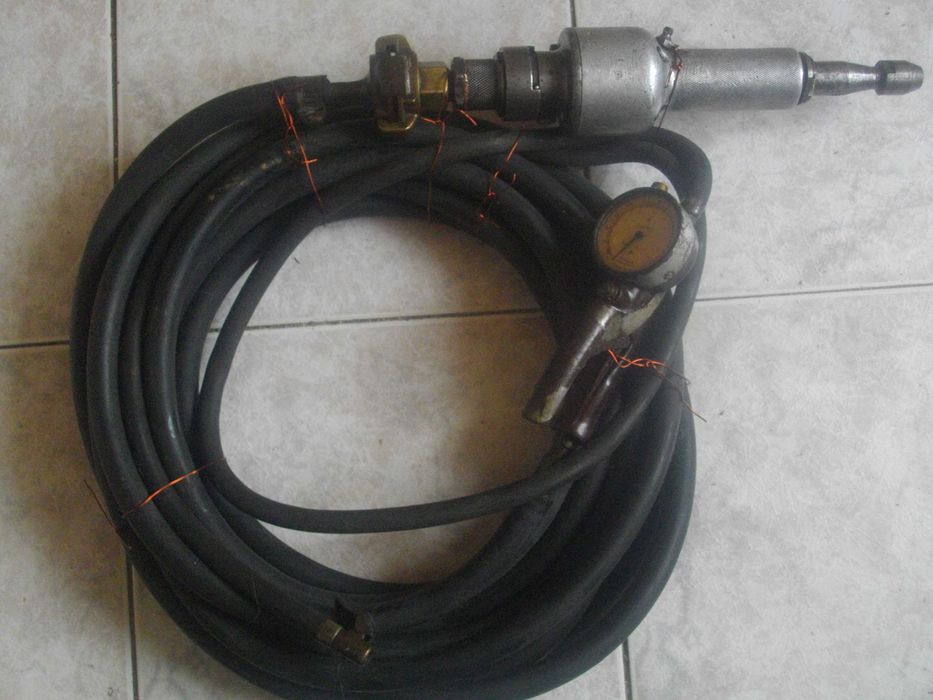 MICHELIN-FRANCE-ф8мм-Пневматичен Профи Прав Шлайф/8мМаркуч/Манометър