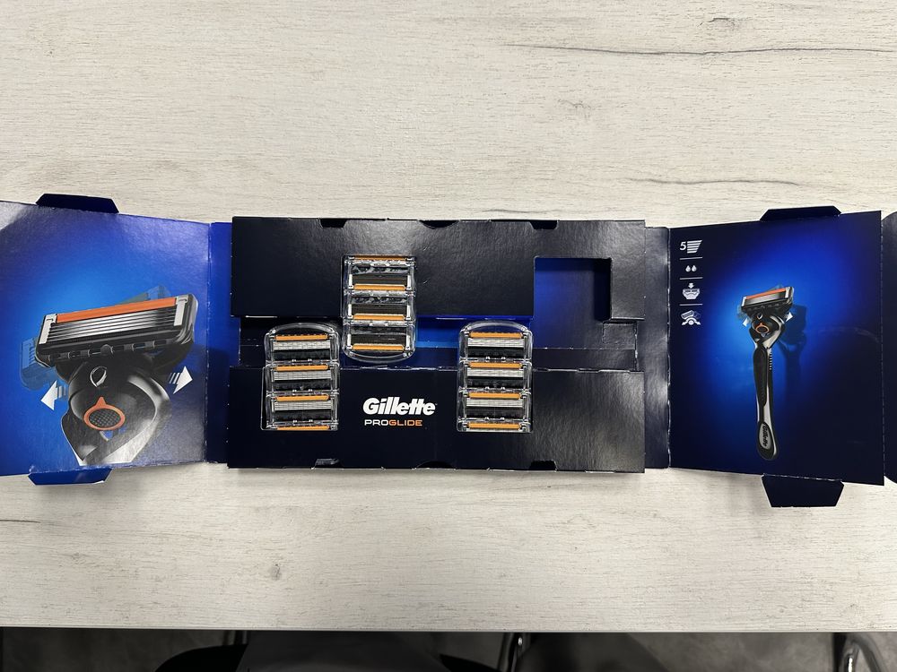 Сменные кассеты Gillette fusion 5. Оригинал 5 лезвий