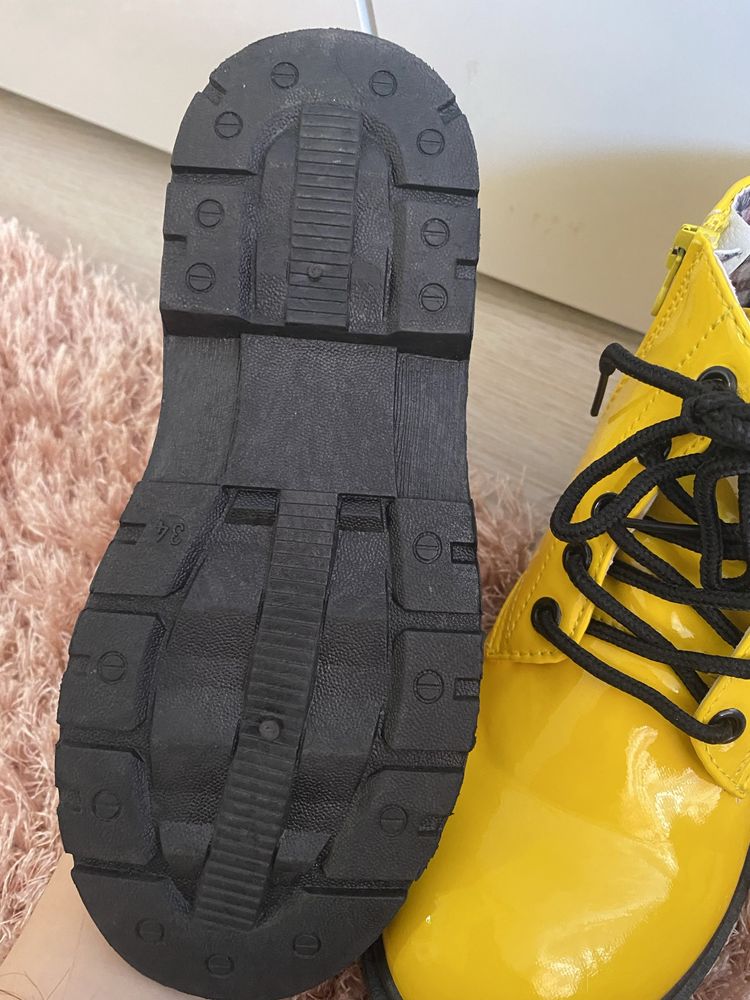 Боти 34, ботуши обувки жълти Zara Nike LC Waikiki Guess