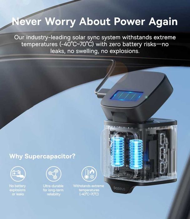 Baseus PrimeTrip VD1 dashcam / видео регистратор - предна и задна