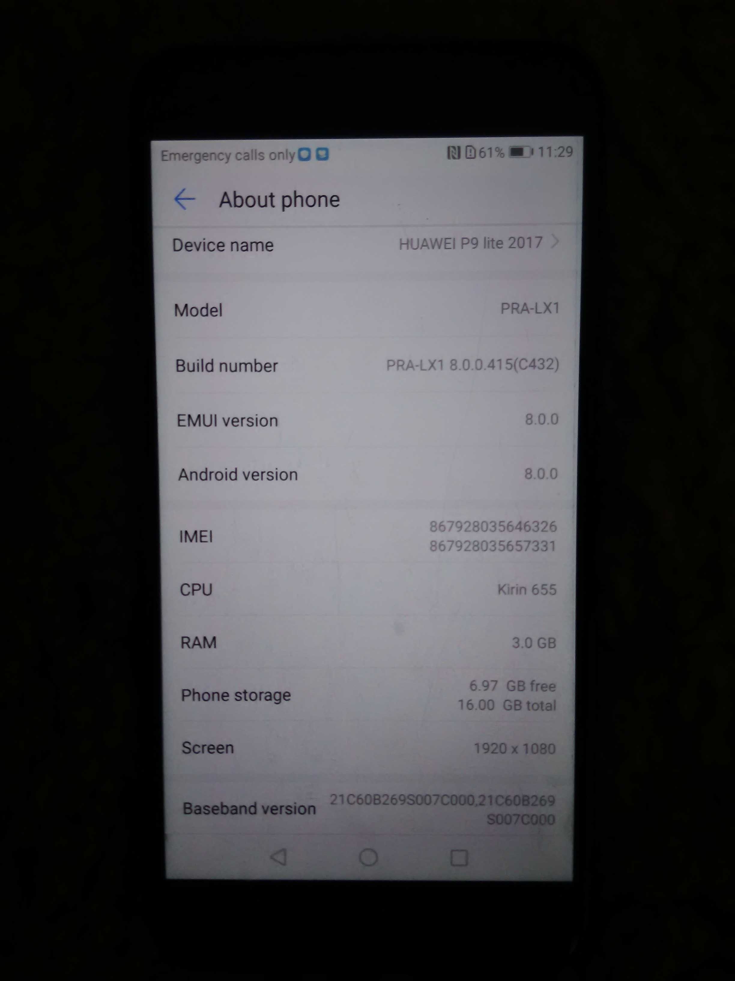 Telefon Huawei P9 lite cu baterie externa