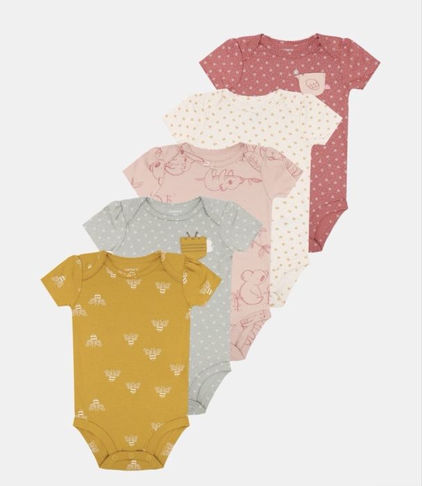 Лот Бодита " Саrter's" с къс ръкав 5 бр.