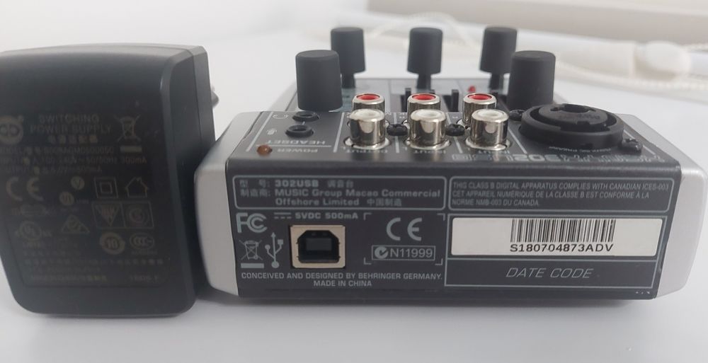 Mixer,  Interfata audio behringer xenyx 302 usb