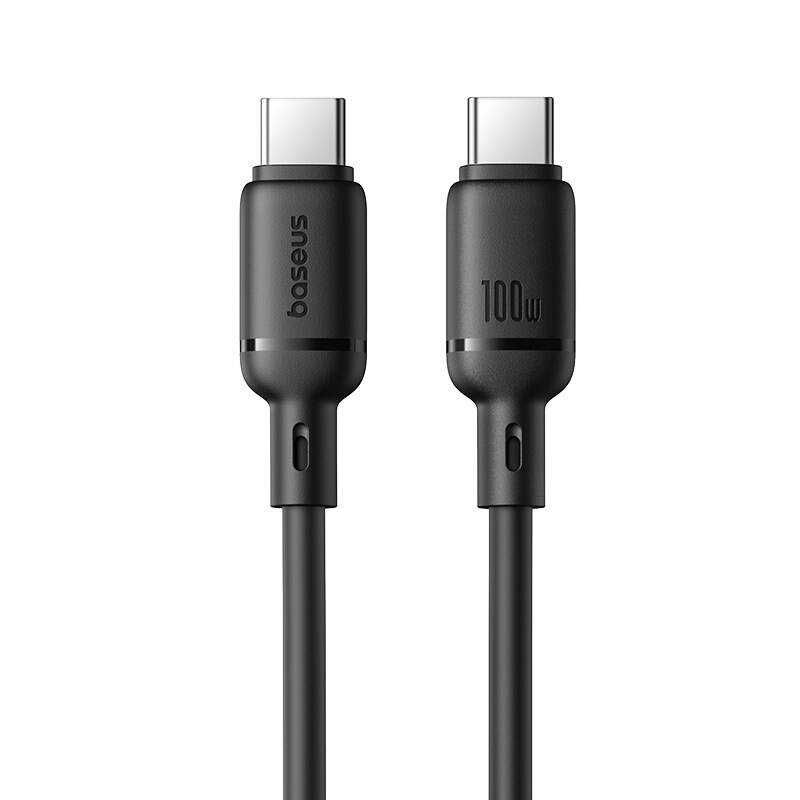 Кабель Baseus Silky Type-C to Type-C 100w 1 метр быстрая зарядка