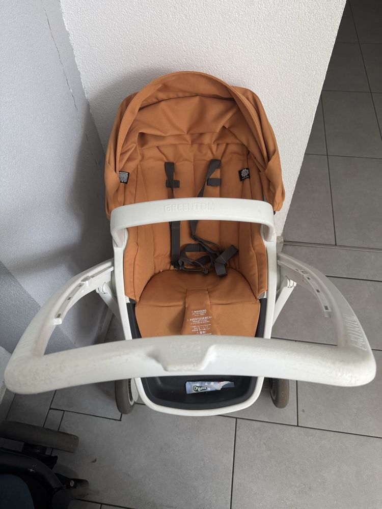 Carucior Greentom galben reversibil