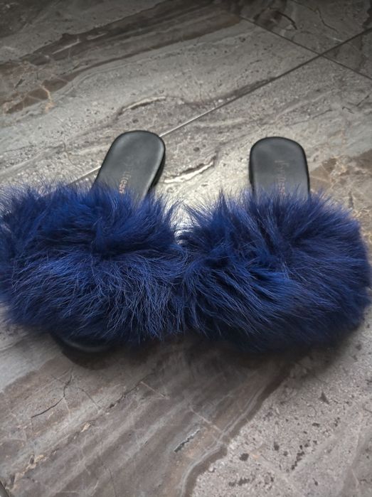 Дамски чехли с косъм