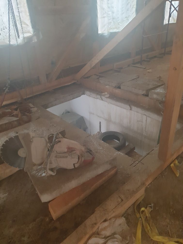 Taiere taieri beton caramida demolari decopertari gresie faianta