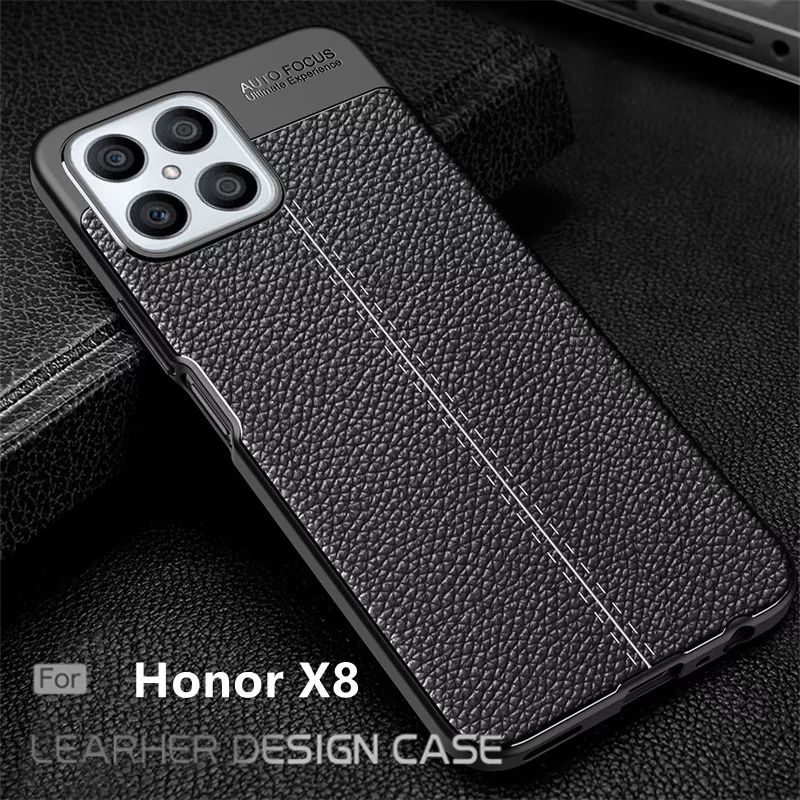Honor Magic 4 Pro / X8 4G / X7 / 8A / Лукс кейс гръб кожена шарка