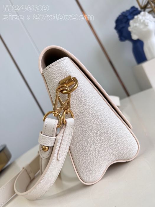 Geanta Louis Vuitton Soft Twist 27cm alb, Premium