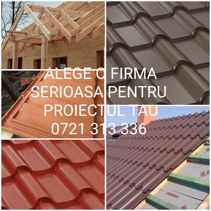 Montaj acoperisuri tigla Metalica Mansardari Reparati acoperis