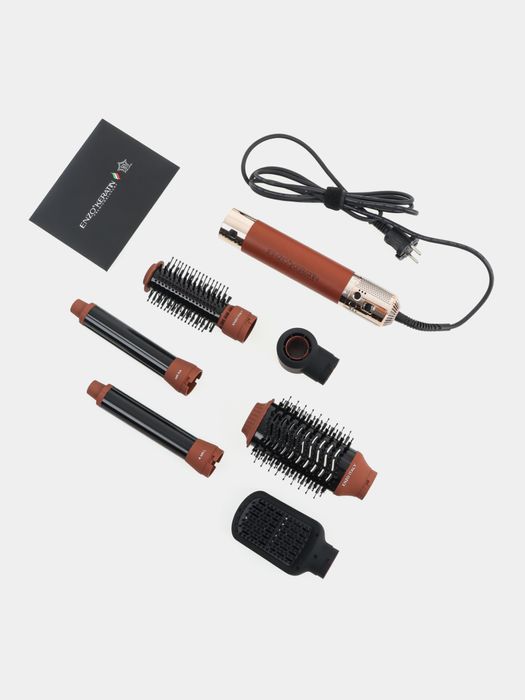 Фен для волос Enzo, Dyson Дайсон , стайлер, 6 насадок, 1400 вт