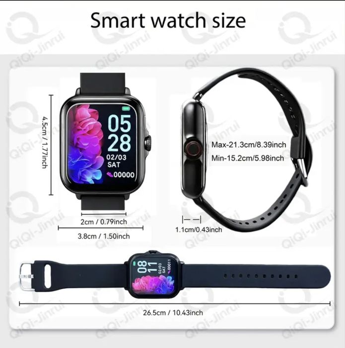 Мъжки смарт часовник LIGE/Ергономичен, спортно/ежедневен -25%Промоция!