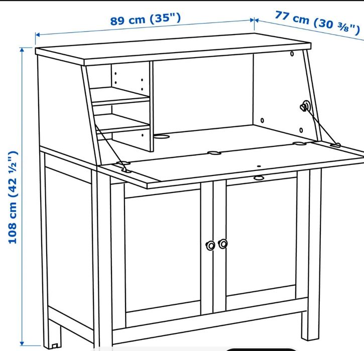 Бюро IKEA HEMNES + детски стол