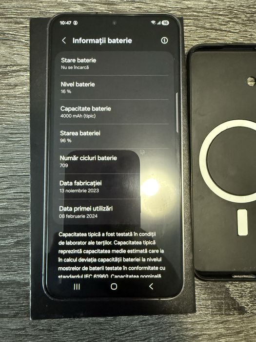 Samsung S24 128 GB/Stare baterie 96%