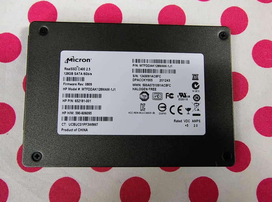 SSD Micron C400 128 GB SATA-III 2.5 inch.