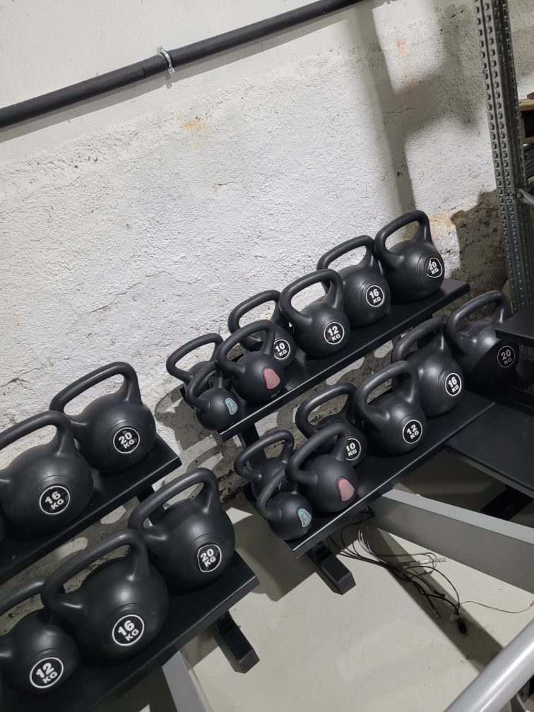 Пудовки сет 2х4 2х6 2х8 2х10 2х12 2х16 2х20 комплект kettlebell 760 лв