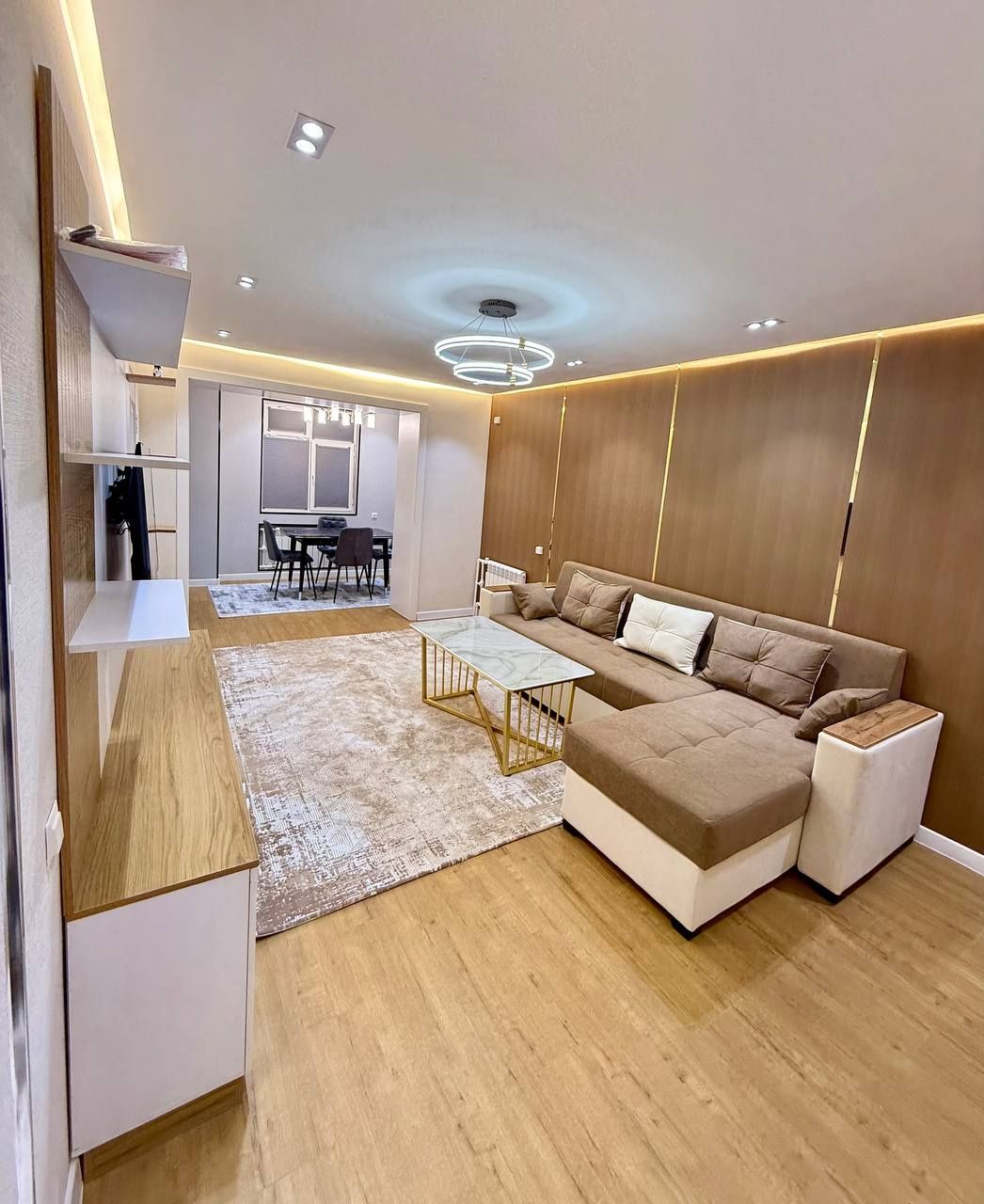 LUX Квартира 2в3 с большим балконом 2х6.  ЧИЛАНЗАР-8. Ориентир Парус