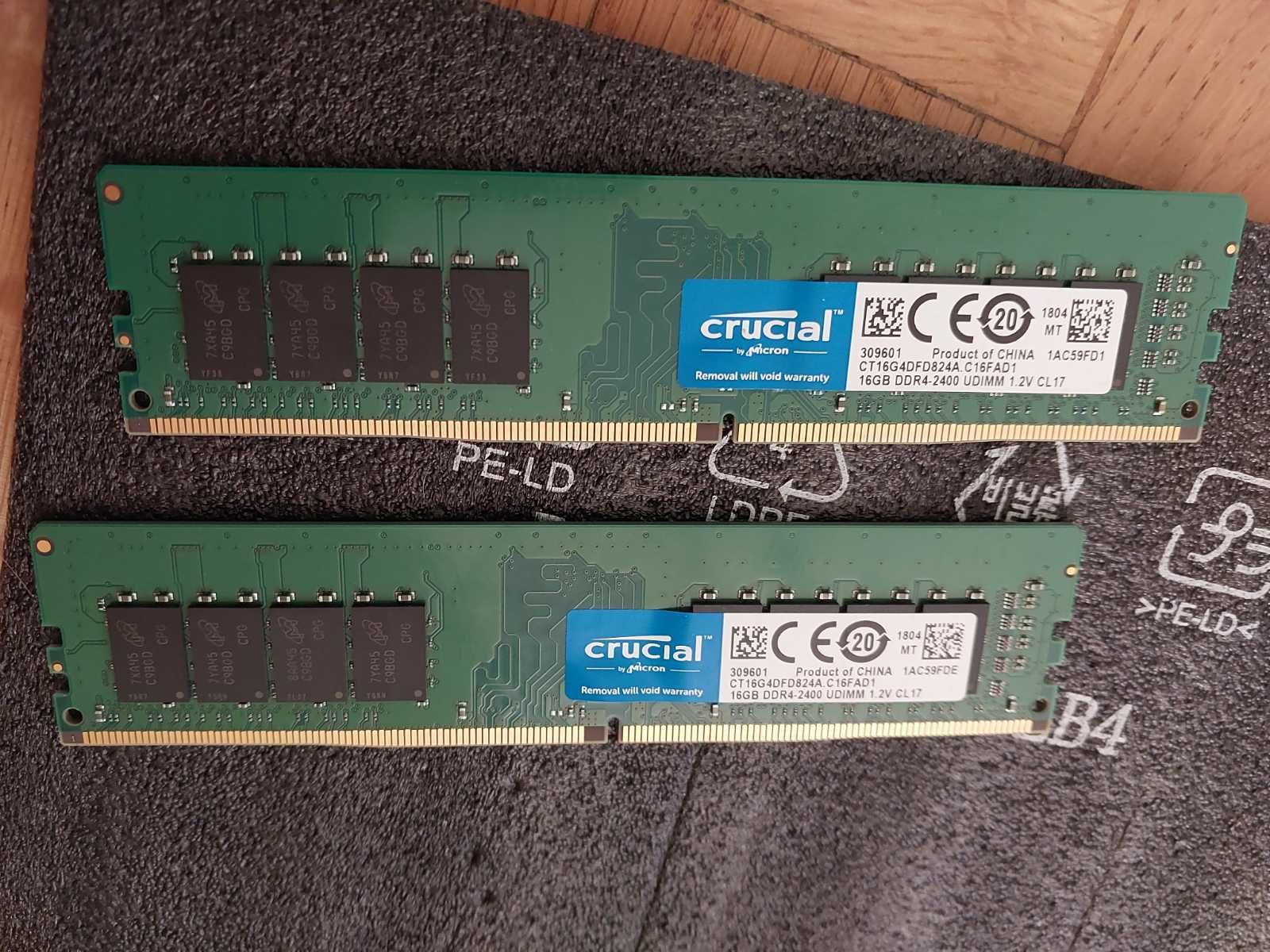 32GB DDR4 2400Mhz - Mushkin Blackline Frostbyte, Crucial