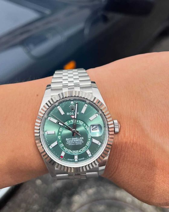 Rolex Sky-Dweller Jubilee green