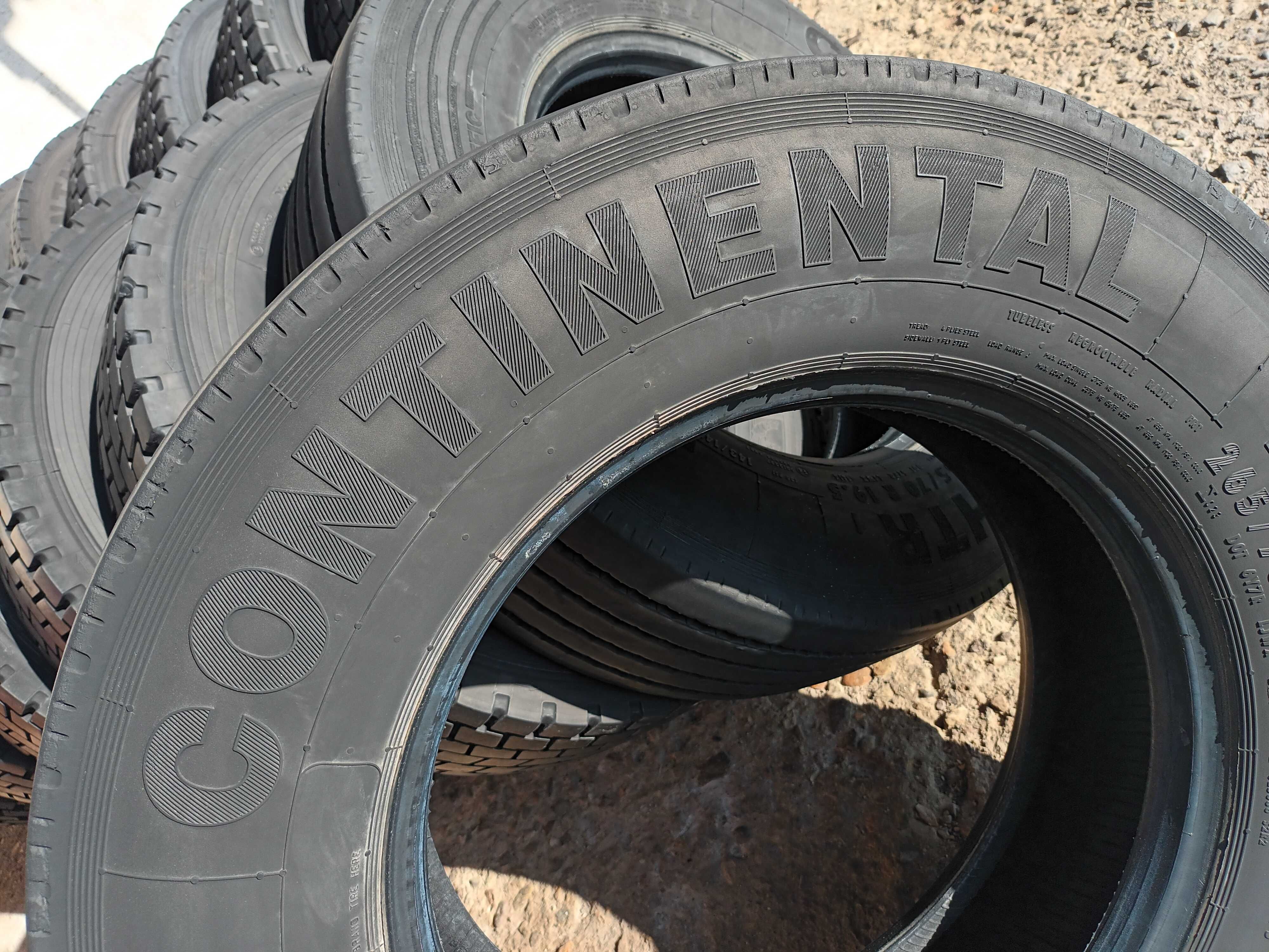 2 тежкотоварни гуми за ремарке 265/70 R19.5 Continental HTR1 143/141J