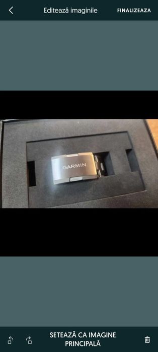 Ocazie _Bratara metalica GARMIN ( din titan) _ marimea 22 mm !
