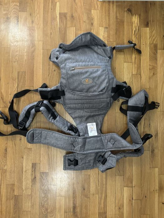 Раница за бебеносене CANGAROO Кенгуру BEBE UNIQUE СИВ