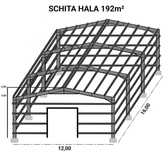 Vand hala metalică 12x16x4