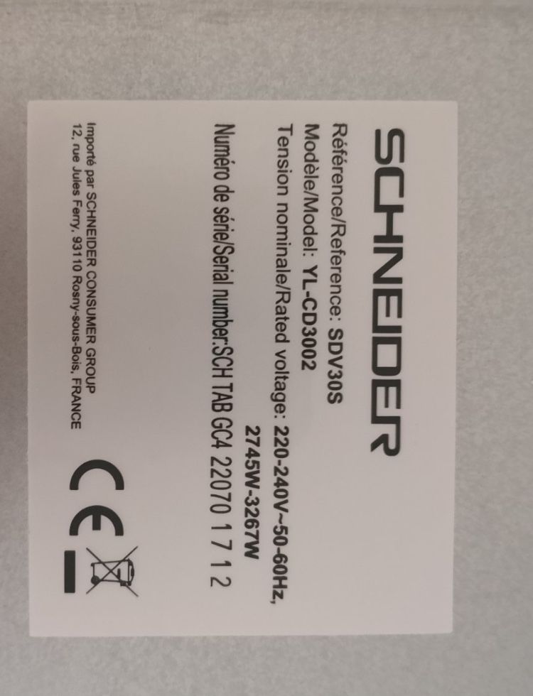 Индукционен плот 2броя  SCHNEIDER Франция