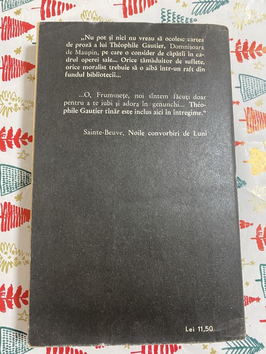 Theophile Gautier – Domnișoara de Maupin, 1976, ed. Univers