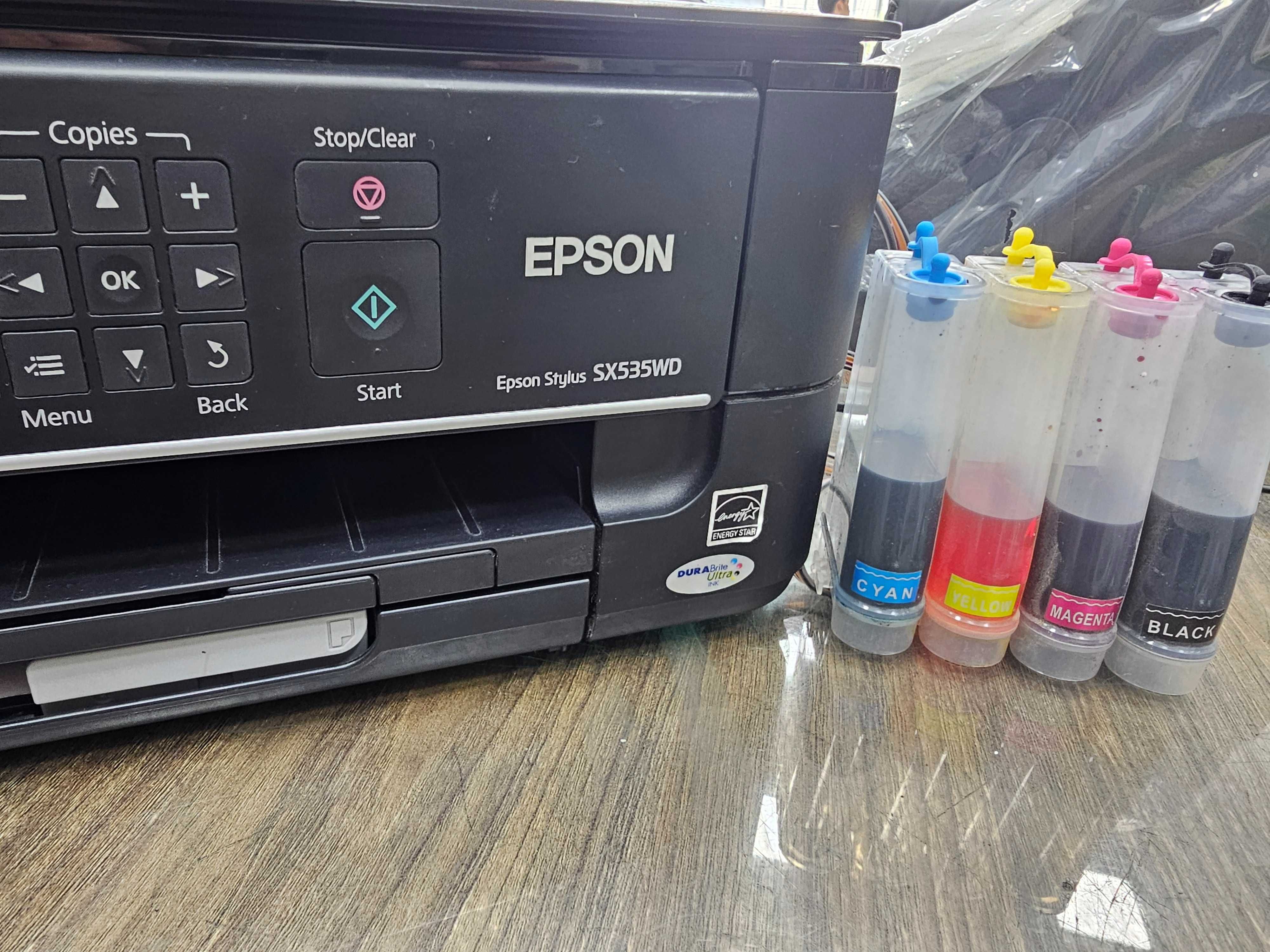 Epson Sx 535 WD Rangli 4/1 Printer Skaner Kserx Tiniq Kam ishlagan