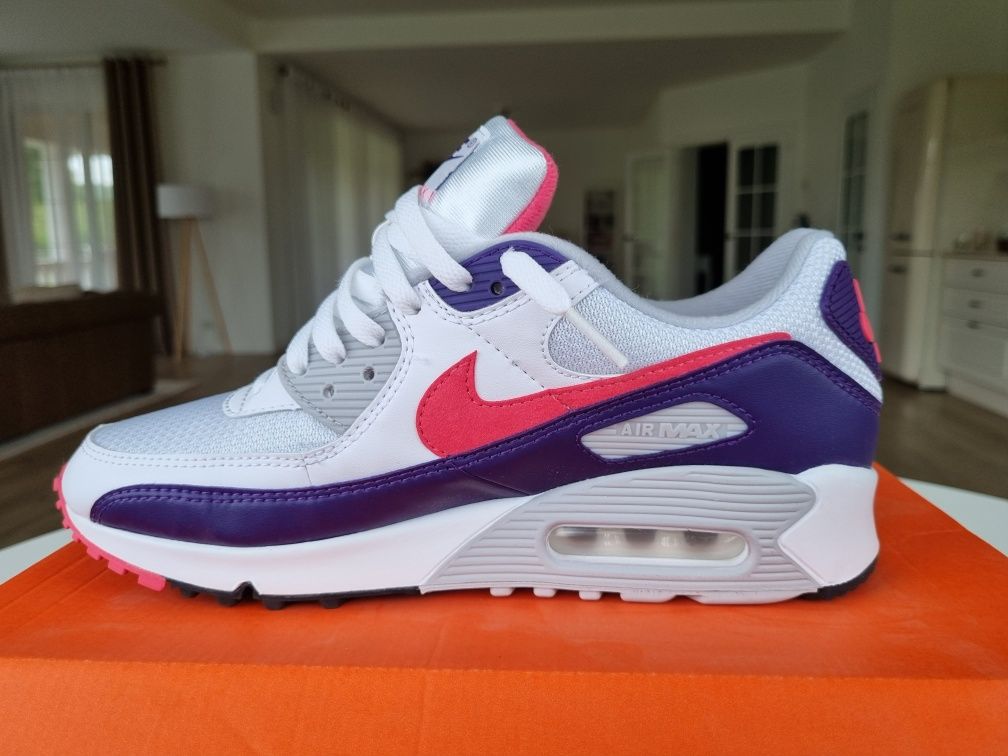 Nike Air Max 90 Eggplant EU 42 CW1360-100 Recrafted Remastered