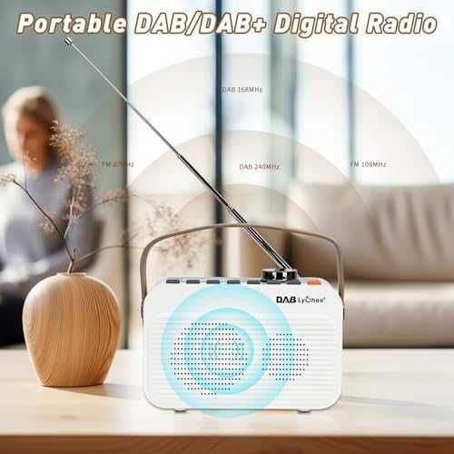 Ново Преносимо цифрово радио DAB/FM – Bluetooth, LED, Type-C заряд
