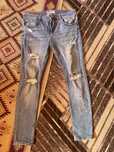 Blugi bershka ripped skinny marimea 34
