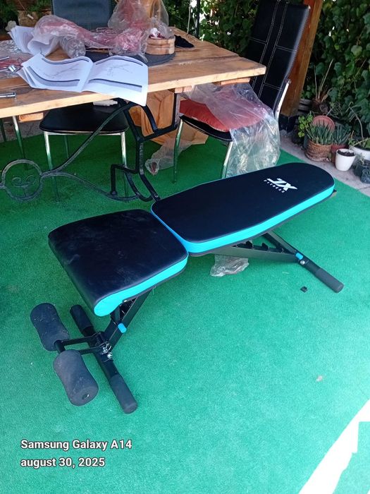 Banca de exercitii multifunctionala Fitness pentru bicepsi, spate, pic