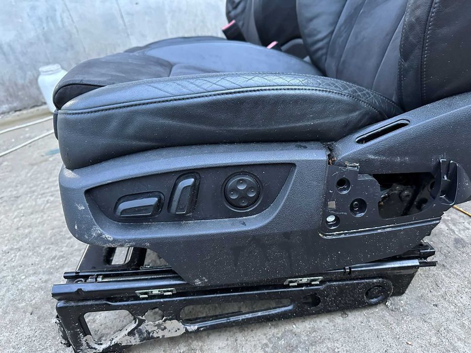 Interior S-Line Recaro Audi Q7 2006–2015–full electric   memorii–piele