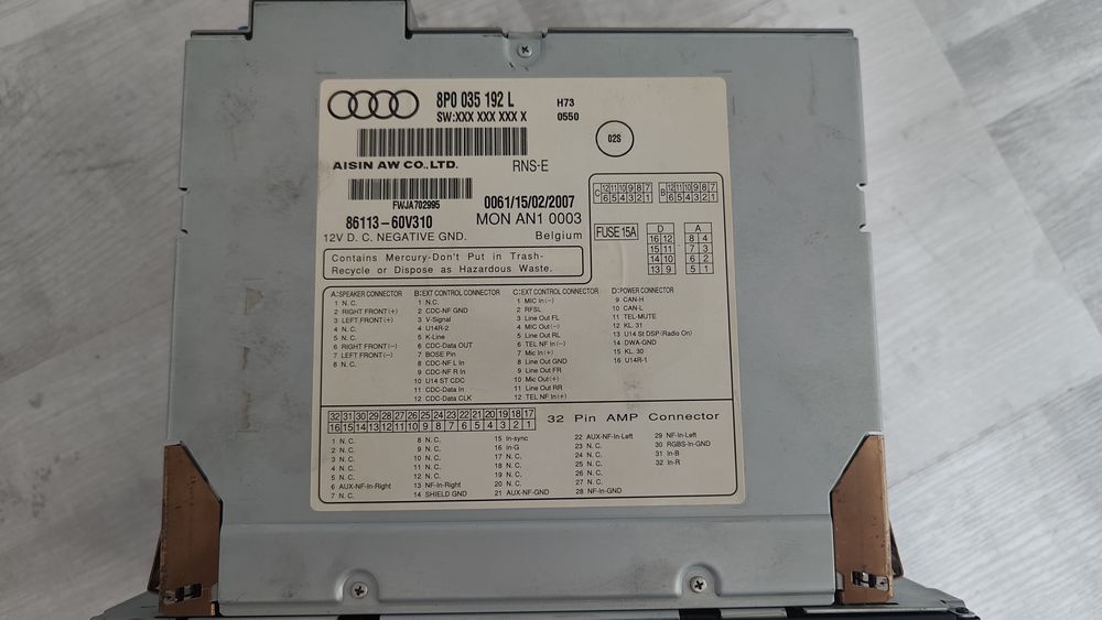 Navigatie audi a3 8p mmi oem