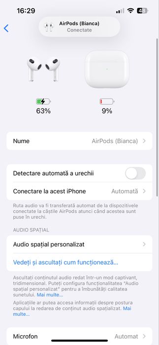 Apple air pods 3 casti