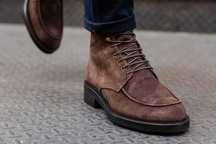 Ghete lace up 41 moc toe premium R. Island NOI piele naturala moale
