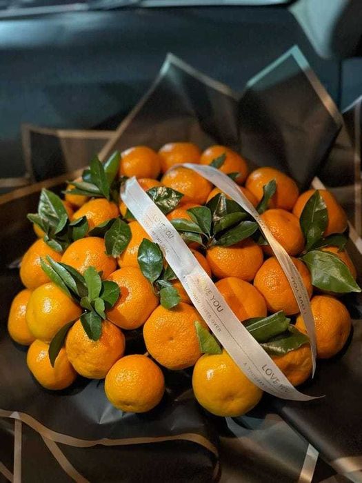 Мандариновый букет новогодный