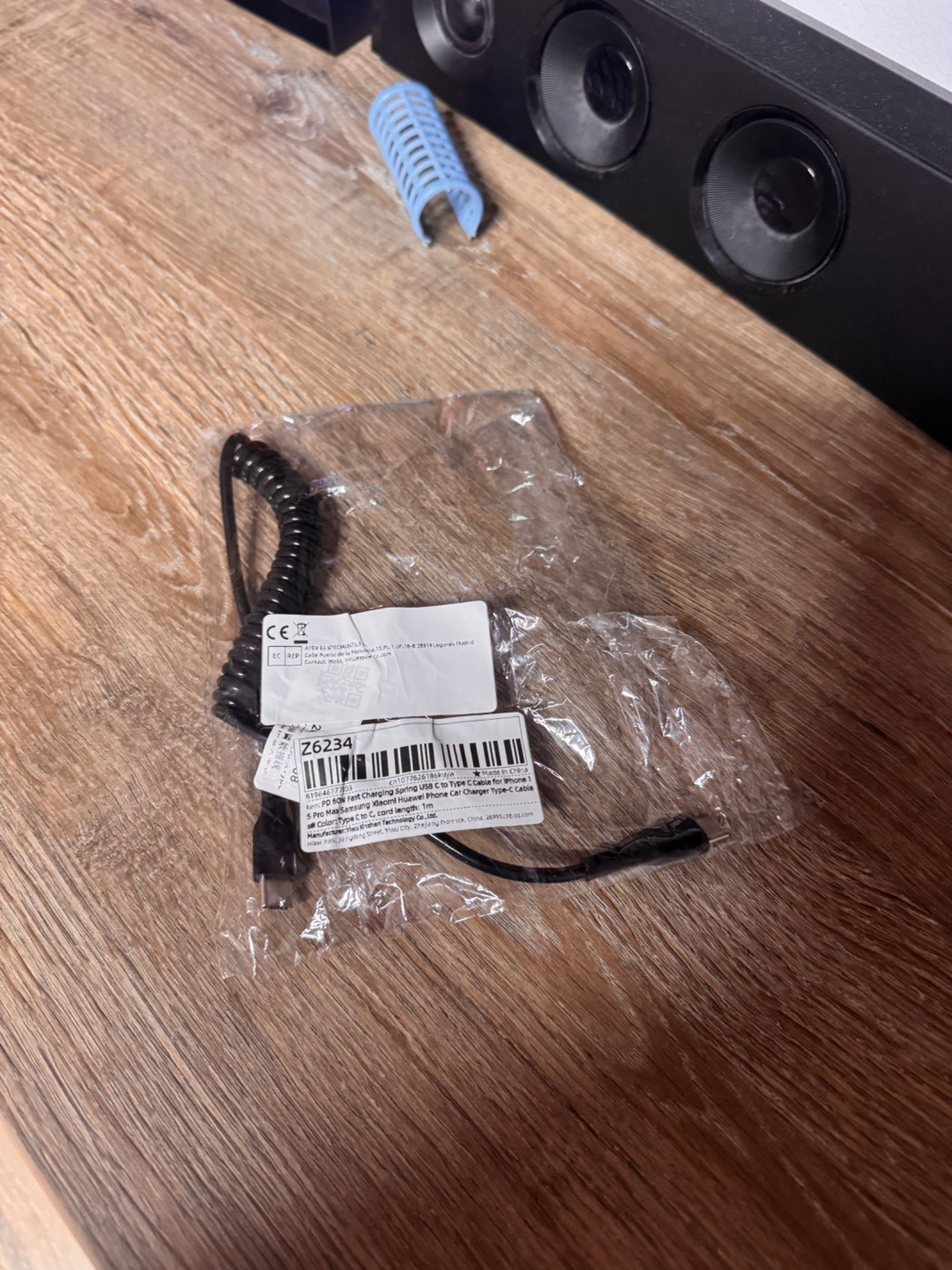 Cablu USB c ondulat fast charging
