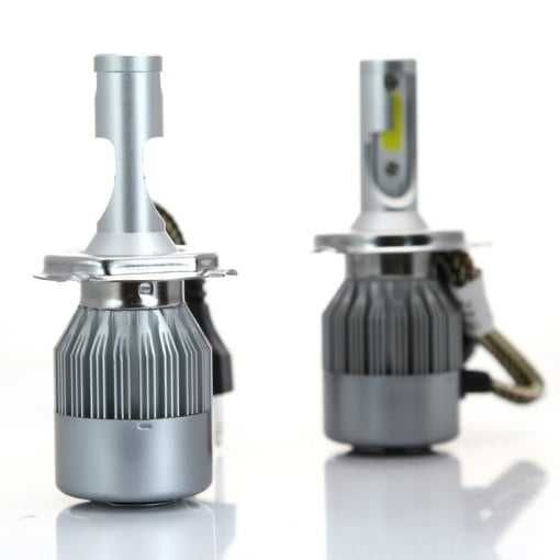 Set Led-uri Auto H4 Lumina Alba, Ideal pentru Tico, Logan, Etc.
